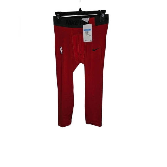 Nike Pro NBA Compression 3/4 Pants Team Issued Dri-Fit RED DN1547-657 Size M - Picture 1 of 3